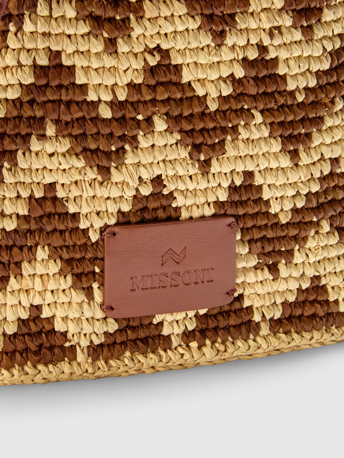 Raffia shoulder bag, Brown - 8053147590509 - 2