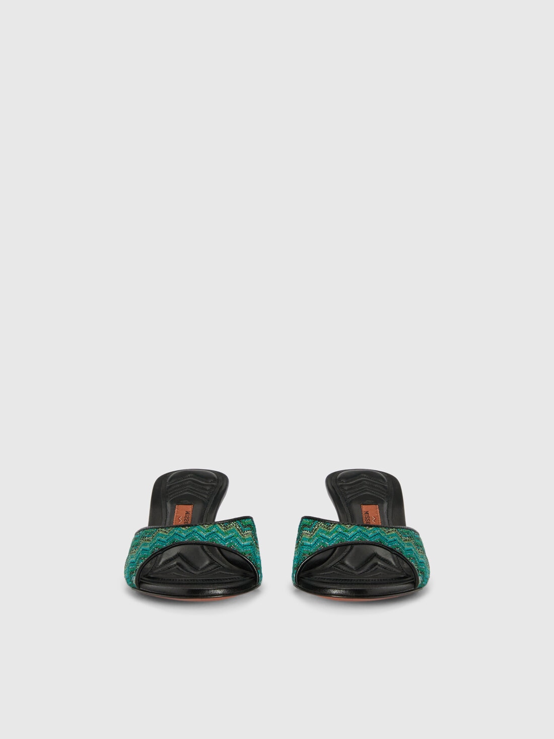 Sandali chevron con paillettes, Verde - LS25SY0JBV00HOS615D - 2