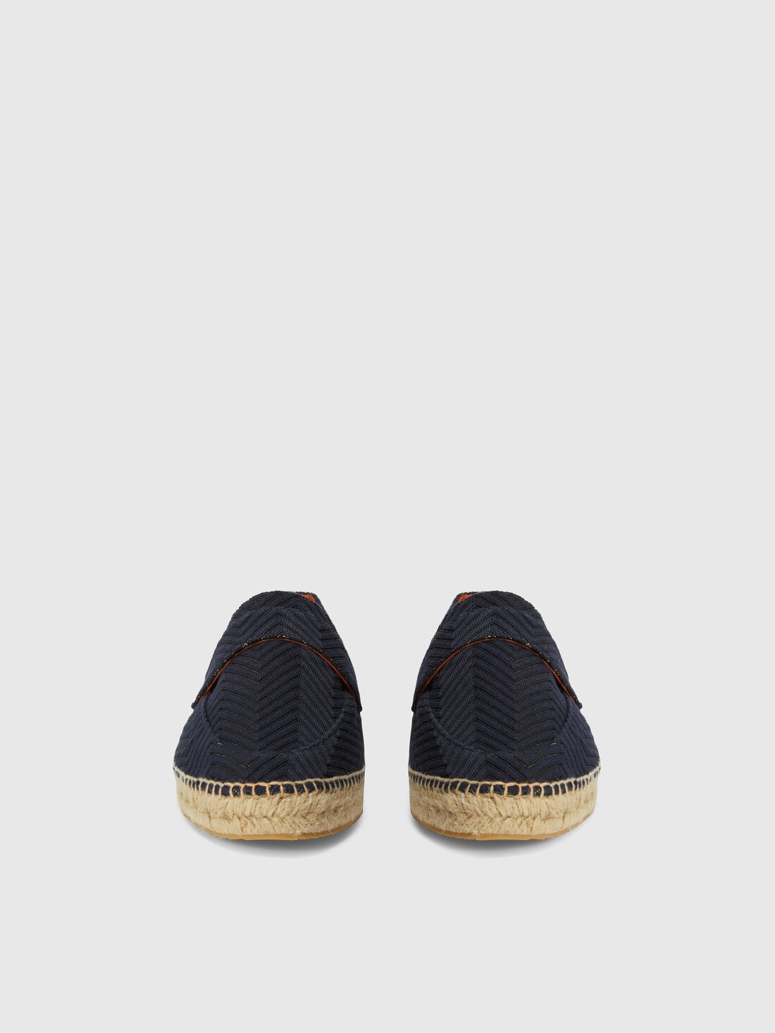Espadrilles with rope sole and zig zag pattern, Blue - LS25SY0QBV00HPS72N5 - 2
