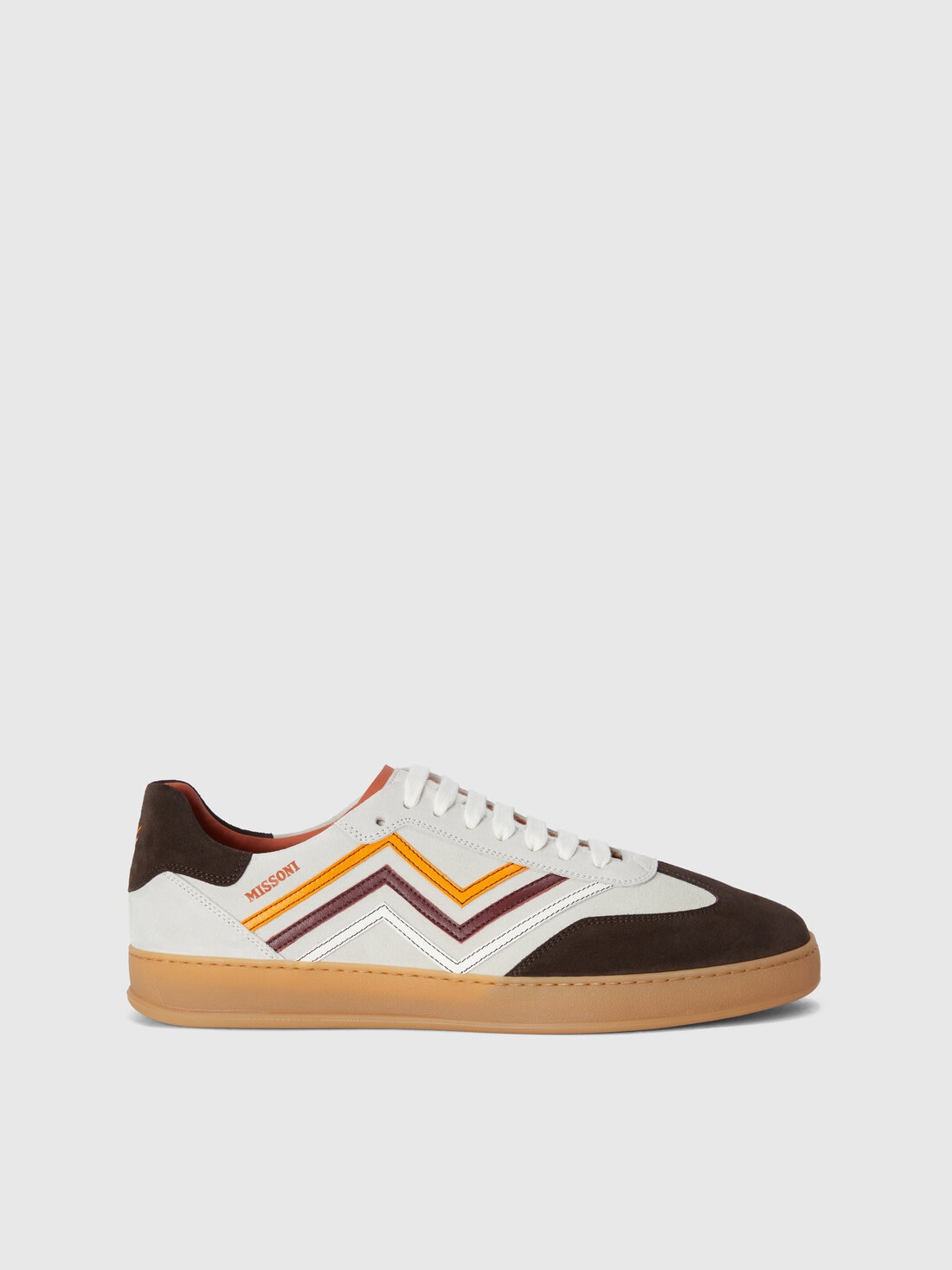 Baskets avec zig zag en relief, Brun - LS25SY0SBV00HPS80DY - 0