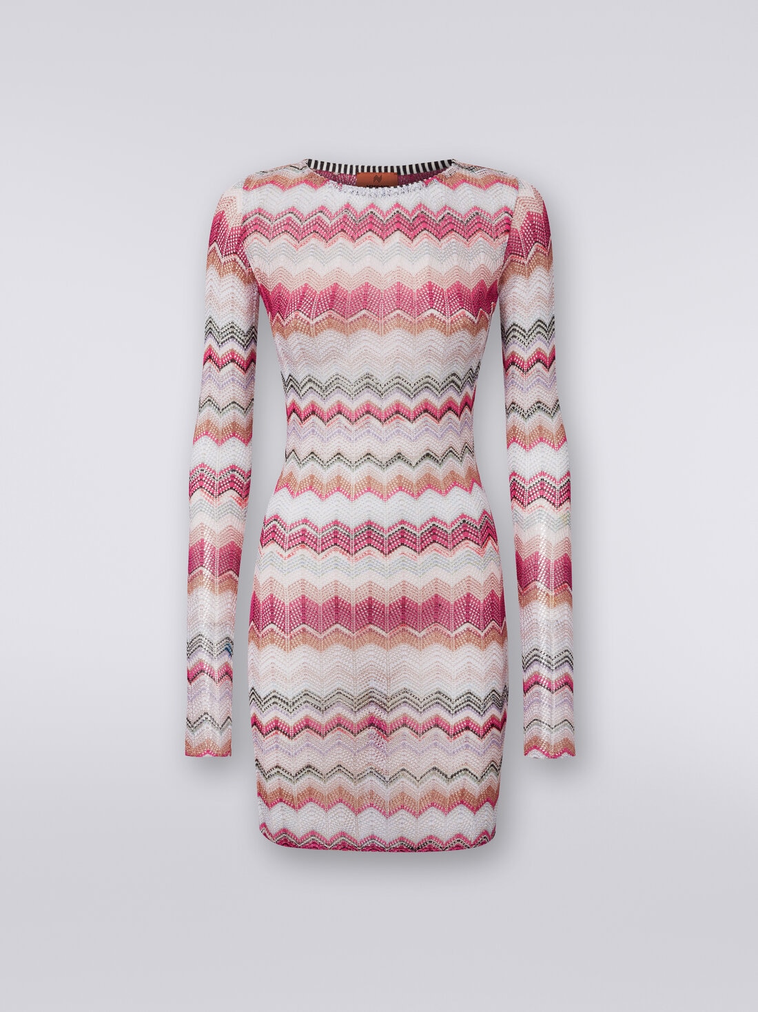 M Missoni Abito crochet zig zag con lurex