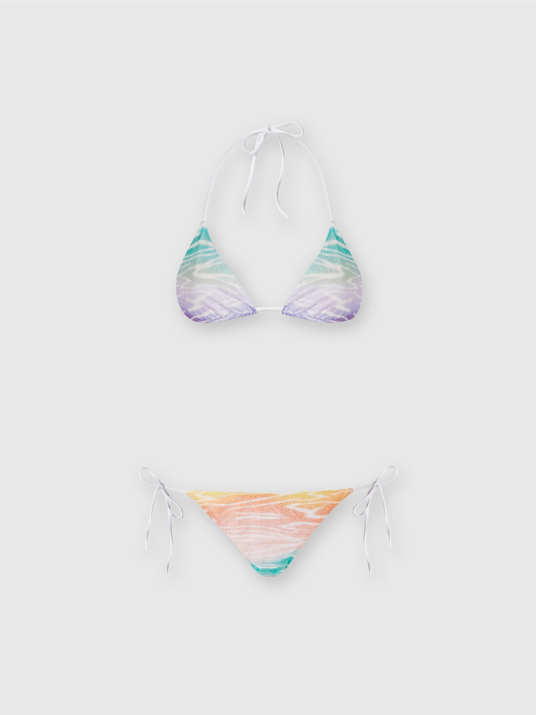 Tie-dye print bikini, Multicoloured  - MC22SP00BR00XOS72ED - 0