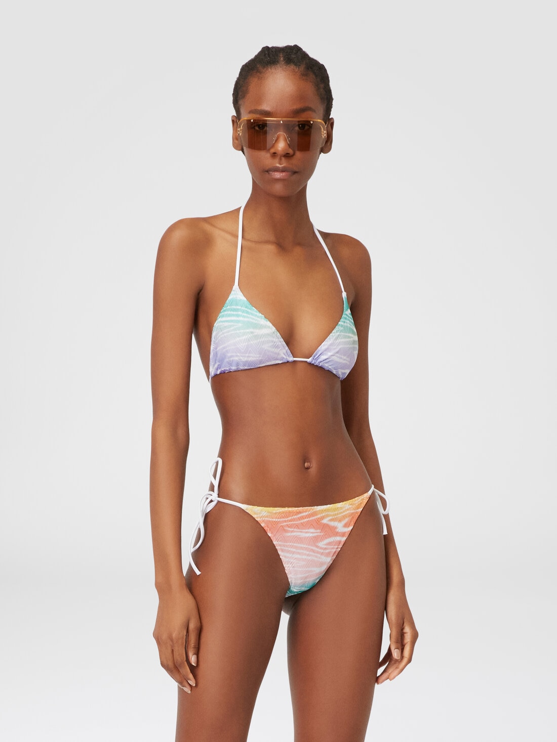 Bikini mit Tie-Dye-Print, Mehrfarbig  - MC22SP00BR00XOS72ED - 1