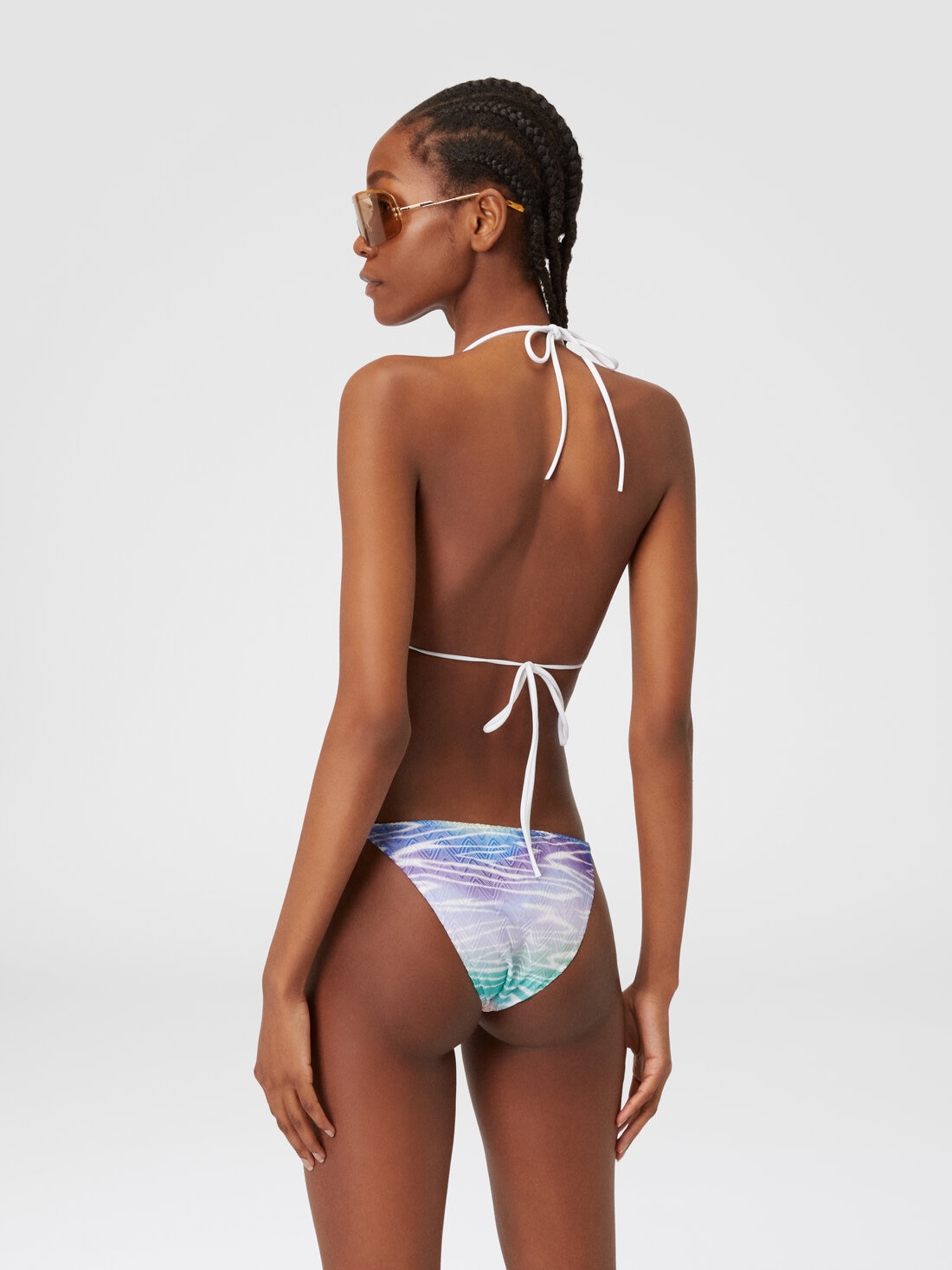 Bikini mit Tie-Dye-Print, Mehrfarbig  - MC22SP00BR00XOS72ED - 2