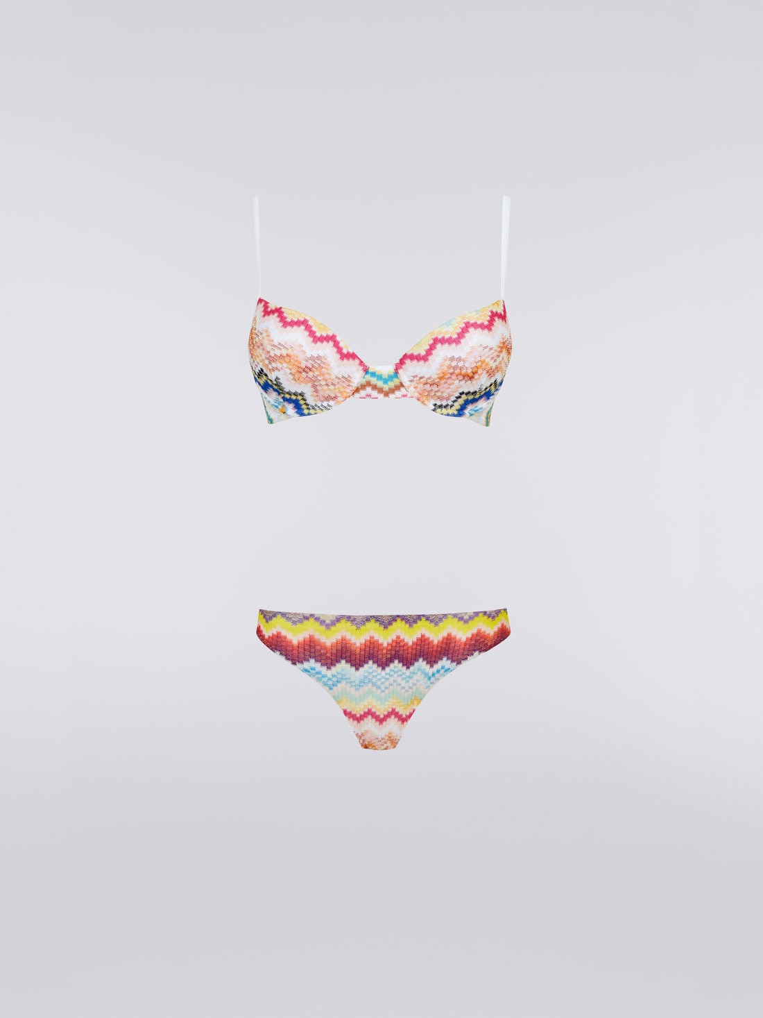 3D-effect viscose bikini, Multicoloured - 8051575701580 - 0