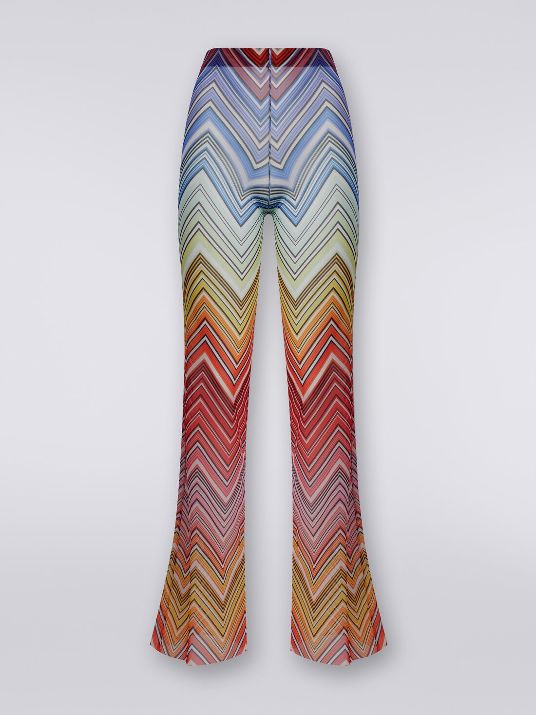 M Missoni Pantaloni copricostume in tulle stampa zig zag