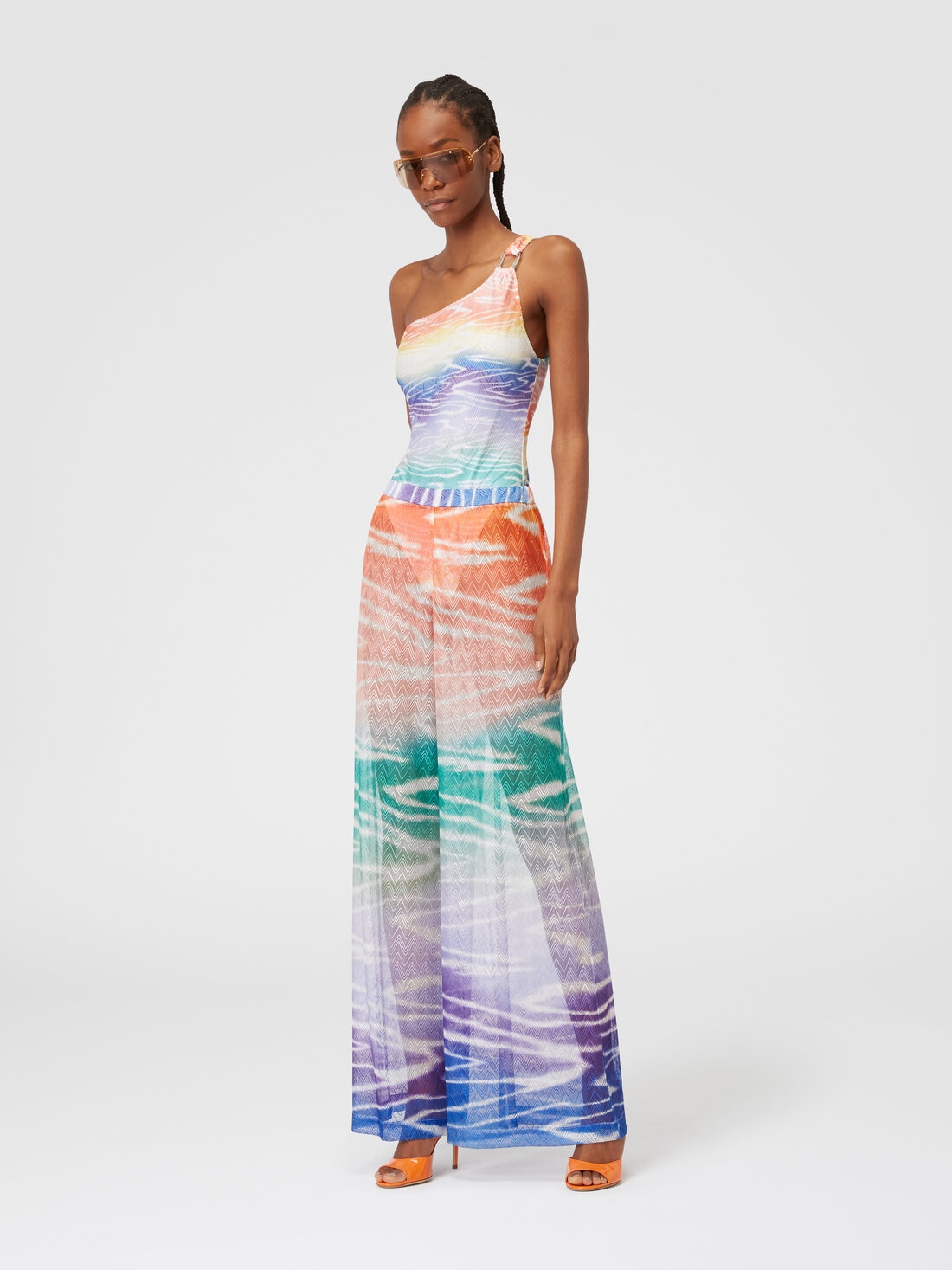 Pantalon de plage à imprimé tie and dye, Multicolore  - MC23SI02BR00XOS72ED - 1