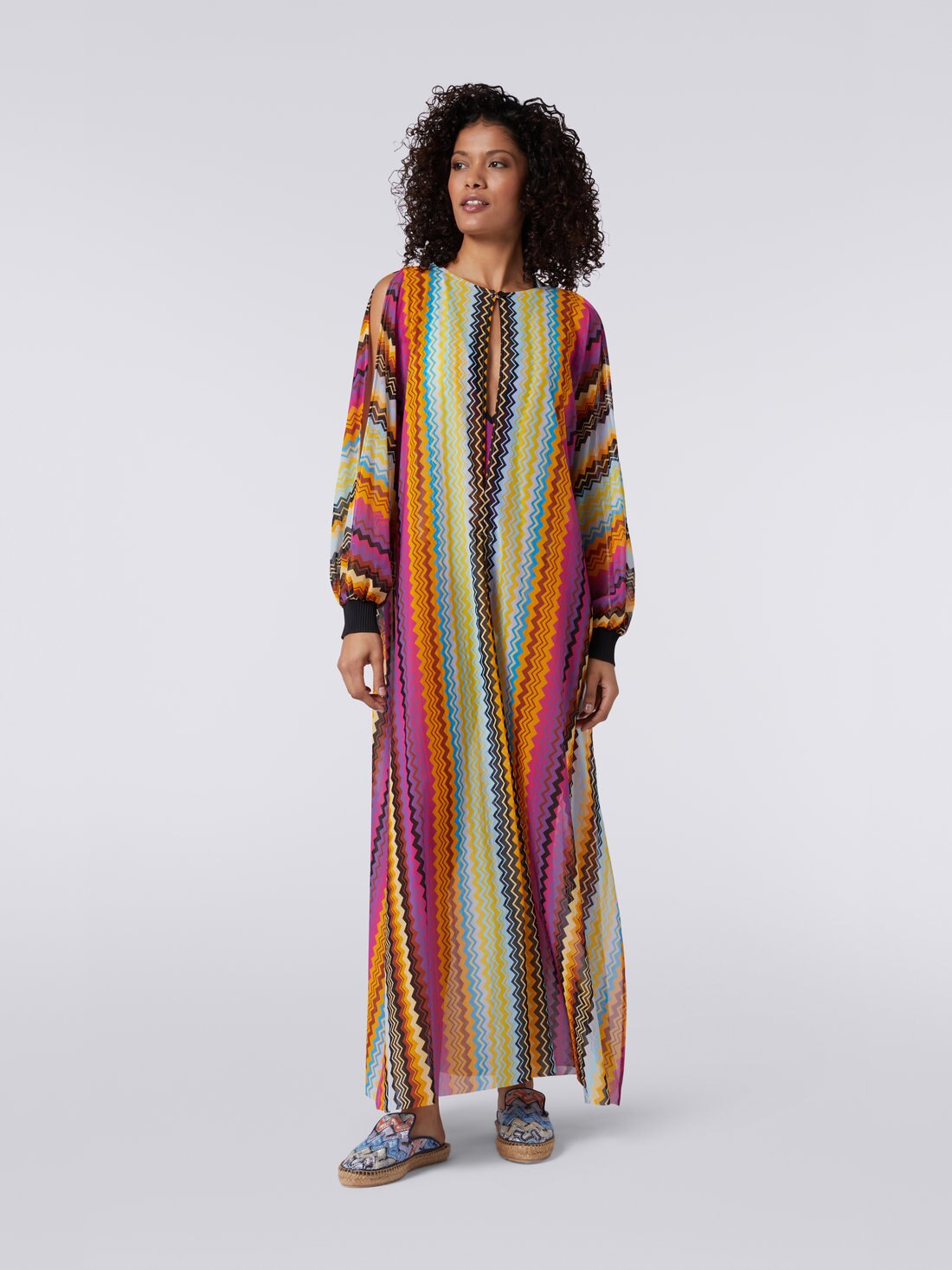 Long-sleeved long cover up, Multicoloured - 8051575724206 - 1