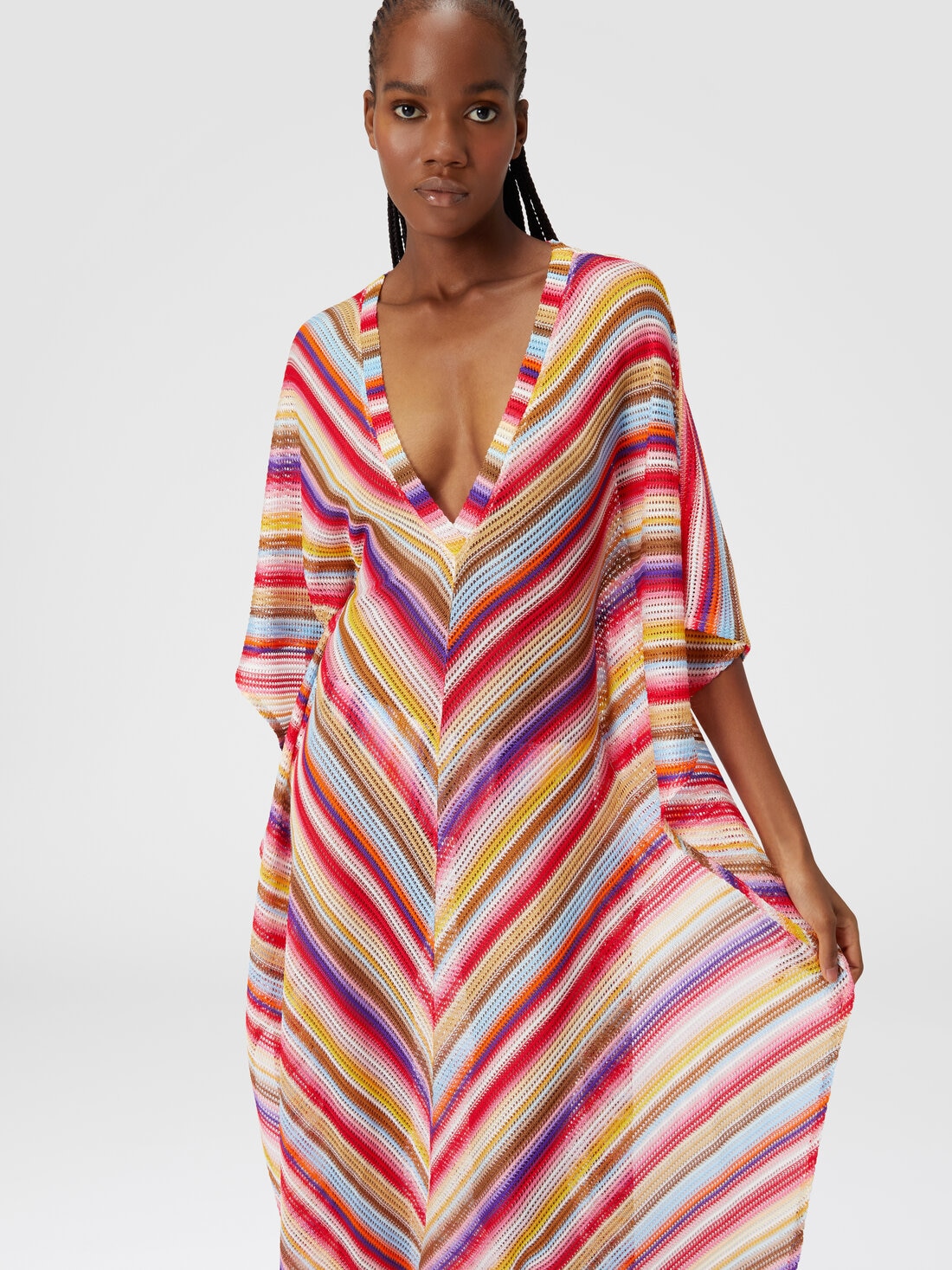 Striped kaftan shop