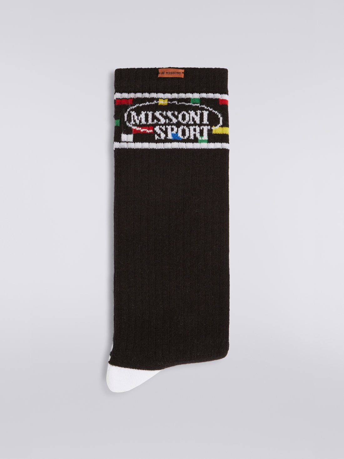 Cotton terry socks with Legacy logo, Black    - OS23SS03BW00N1SM8OS - 1