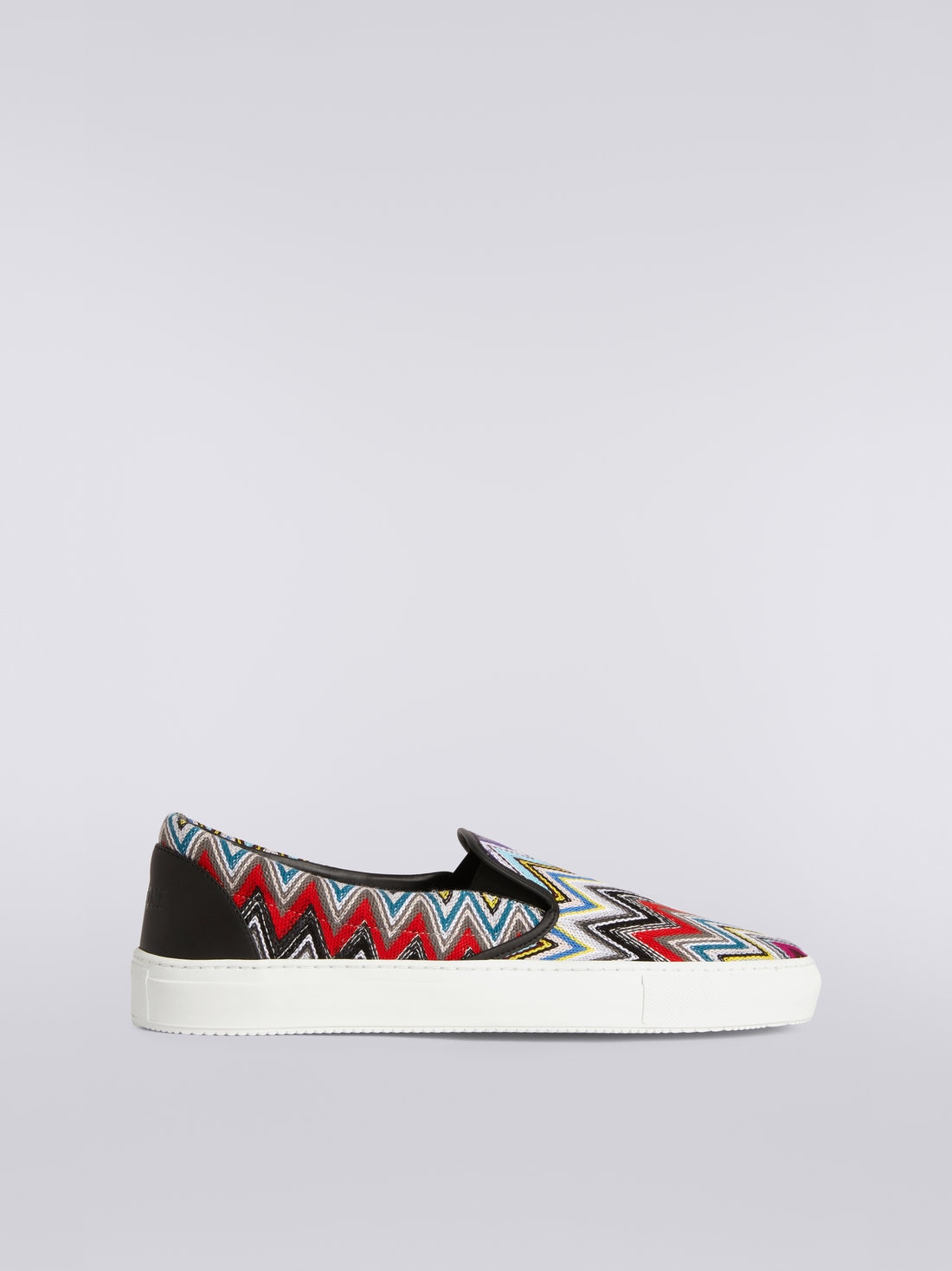 Sneakers slip on con tomaia zig zag multicolore, Multicolore  - OS23SY00BR00KISM8LJ - 0