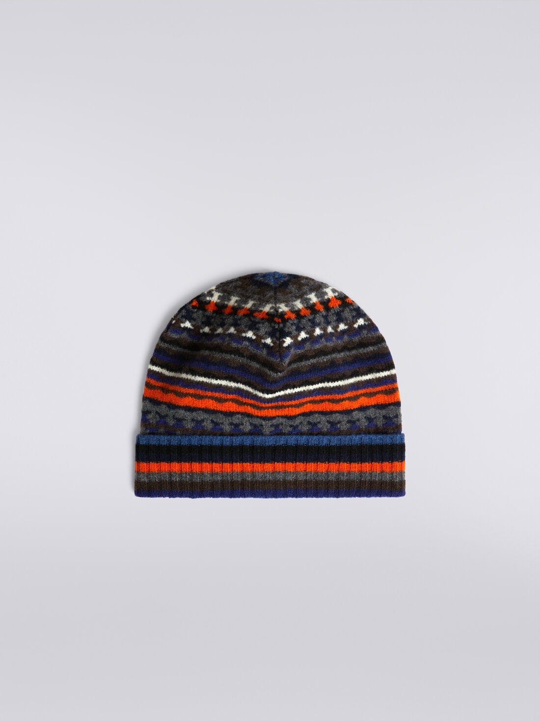 Jacquard wool beanie, Multicoloured  - 8053147086934 - 0