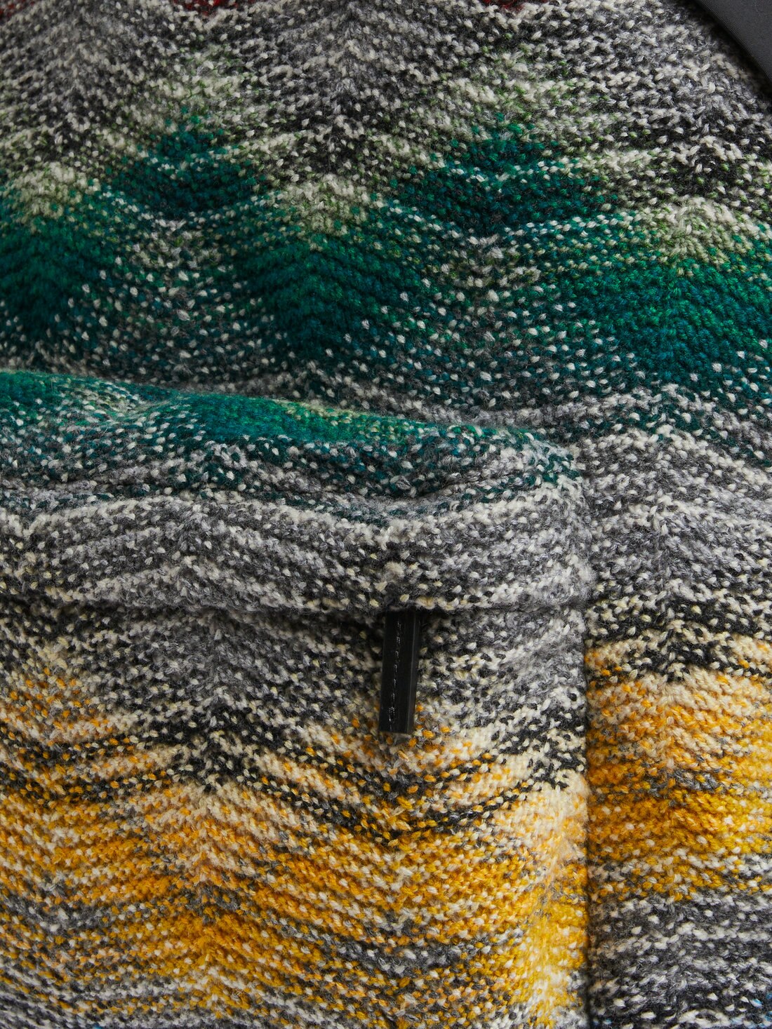Zigzag wool rucksack, Multicoloured  - 3