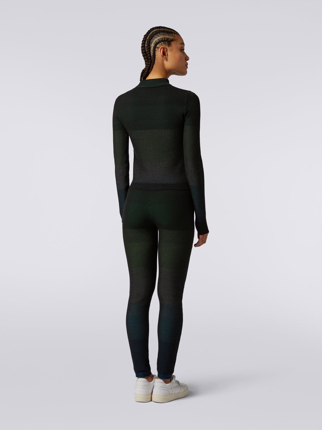 Pulli aus Baumwollmischgewebe mit hohem Kragen, Mehrfarbig  - 8051575915338 - 3
