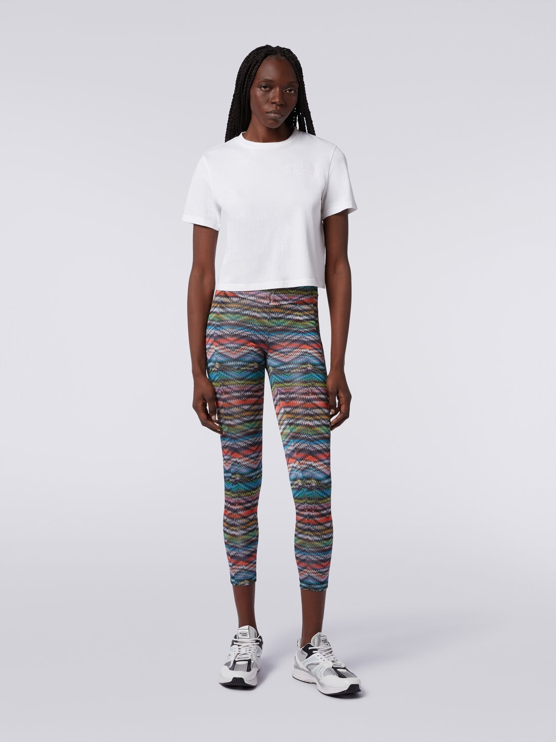 Printed leggings in multicoloured - The Upside