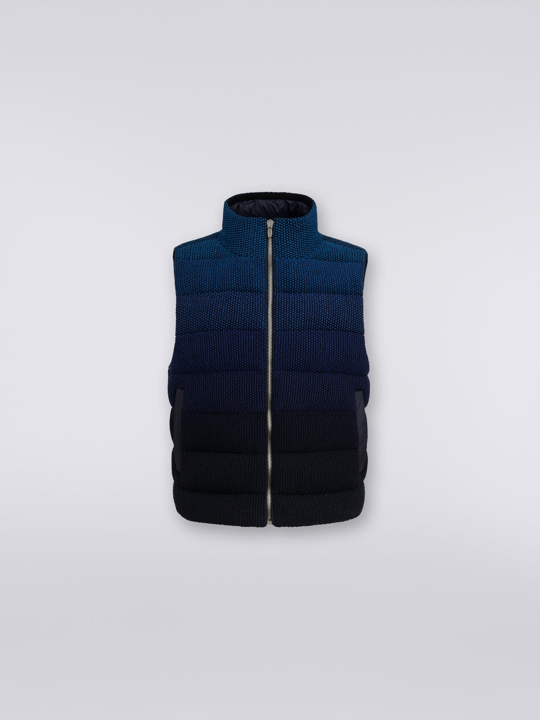 Gefütterte Weste mit Dégradé-Effekt, Schwarz & Blau - 8051575926044 - 0