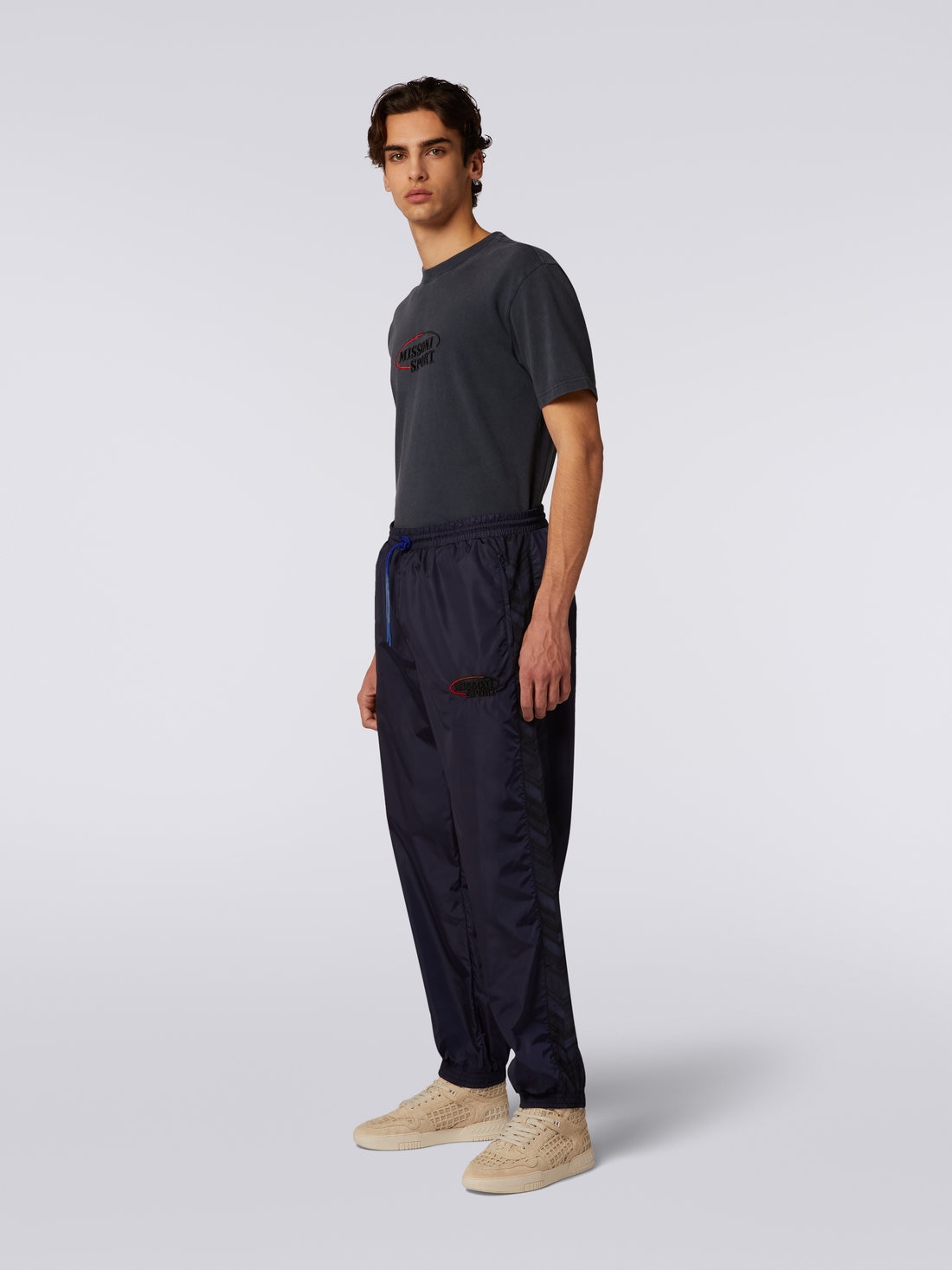 Mens nylon hot sale jogging pants