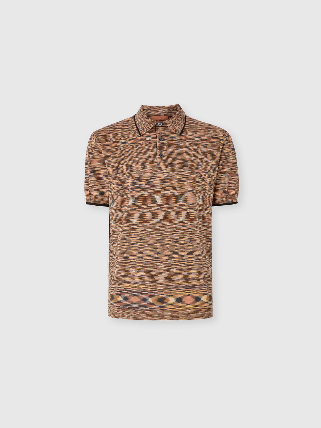 Polo in cotone fiammato, Arancio - UC22W204BK013BF201C - 0