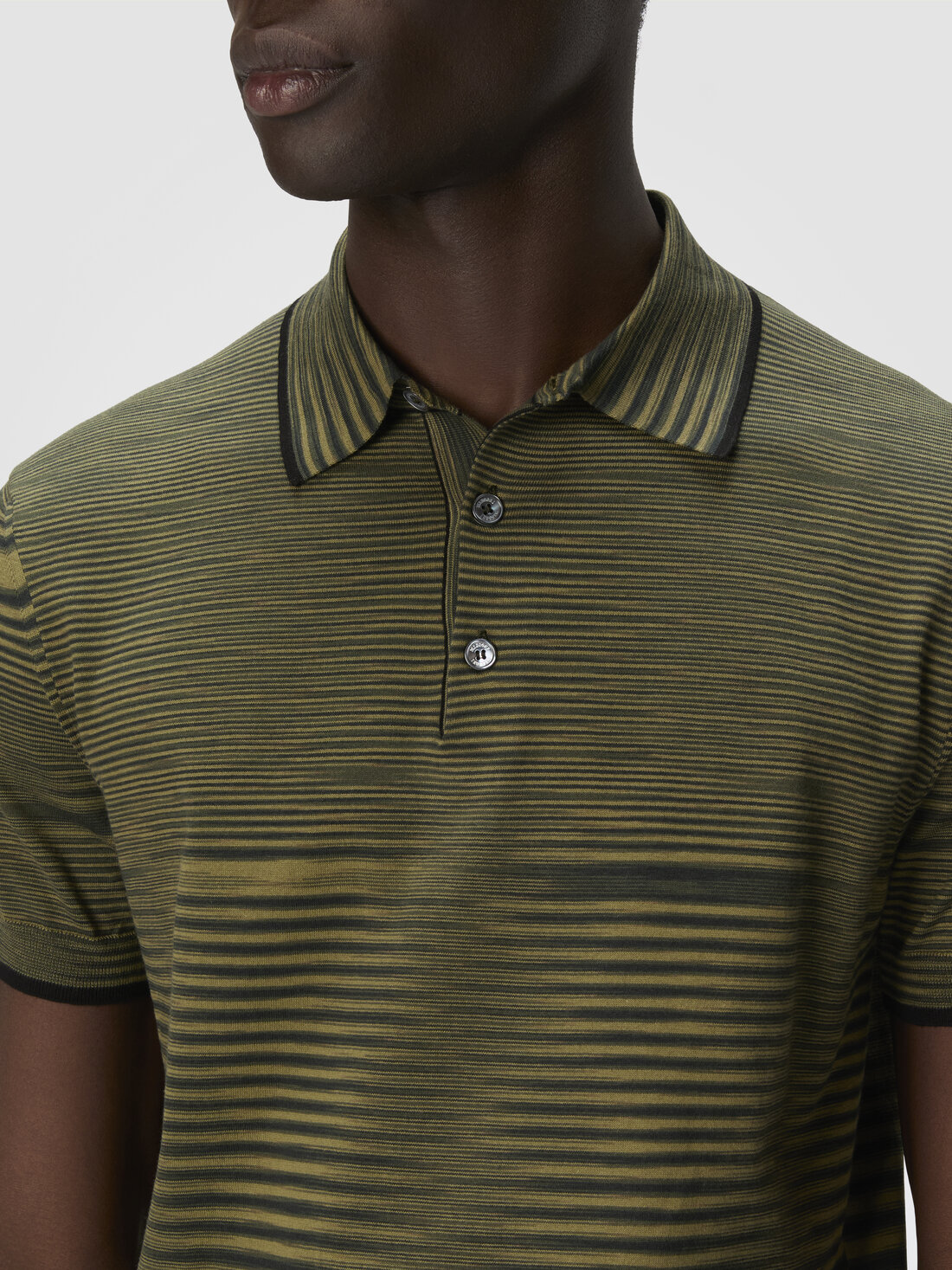 Polo de algodón flameado, Verde  - UC22W204BK013BF602X - 4