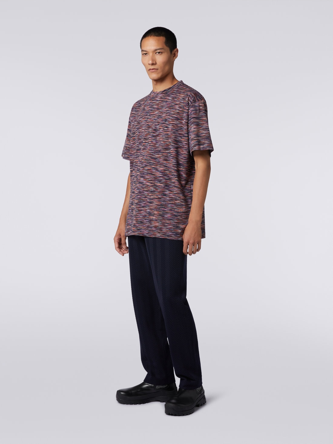 Slub cotton jersey T-shirt, Multicoloured  - UC23WL00BJ0001F902R - 2