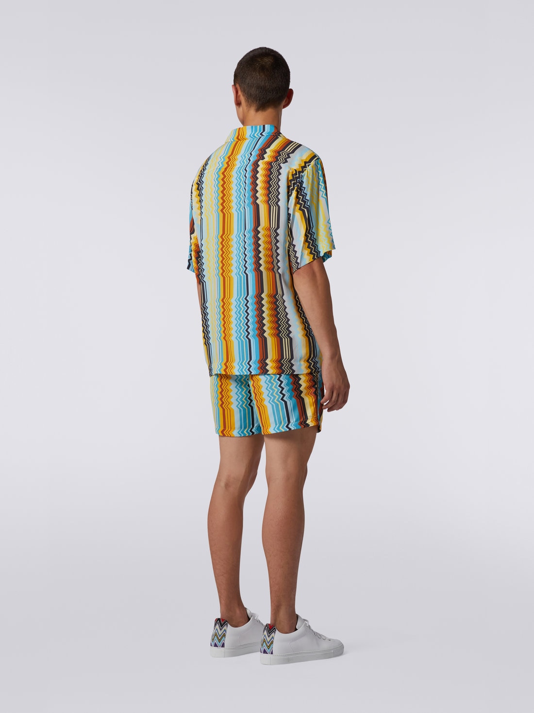 Viscose bowling shirt, Multicoloured  - US23SJ0RBW00M1S109N - 3