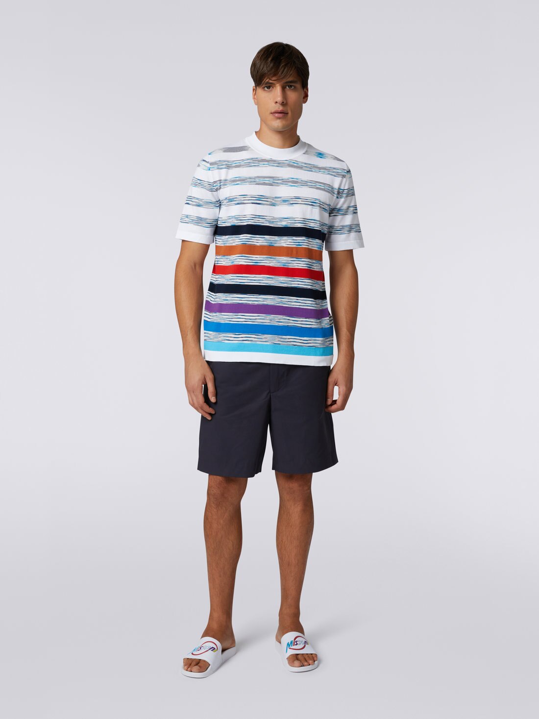 T-SHIRT MANICA CORTA, Mehrfarbig  - US23SL1IBK024MSM8UW - 1