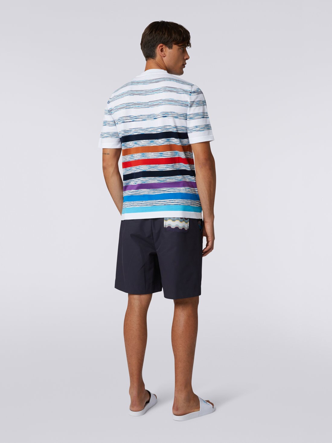 T-SHIRT MANICA CORTA, Mehrfarbig  - US23SL1IBK024MSM8UW - 3