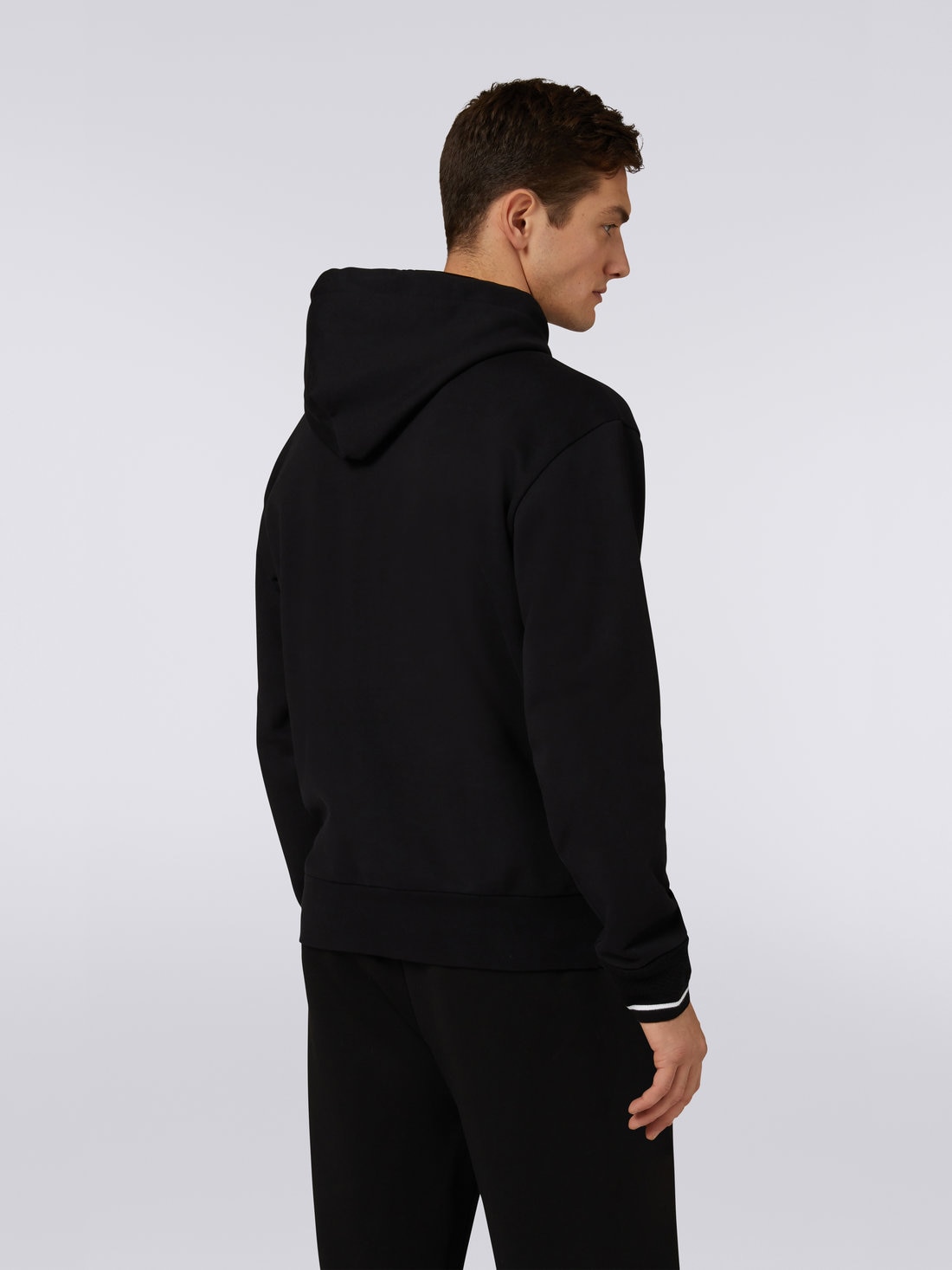 Knitted discount black hoodie