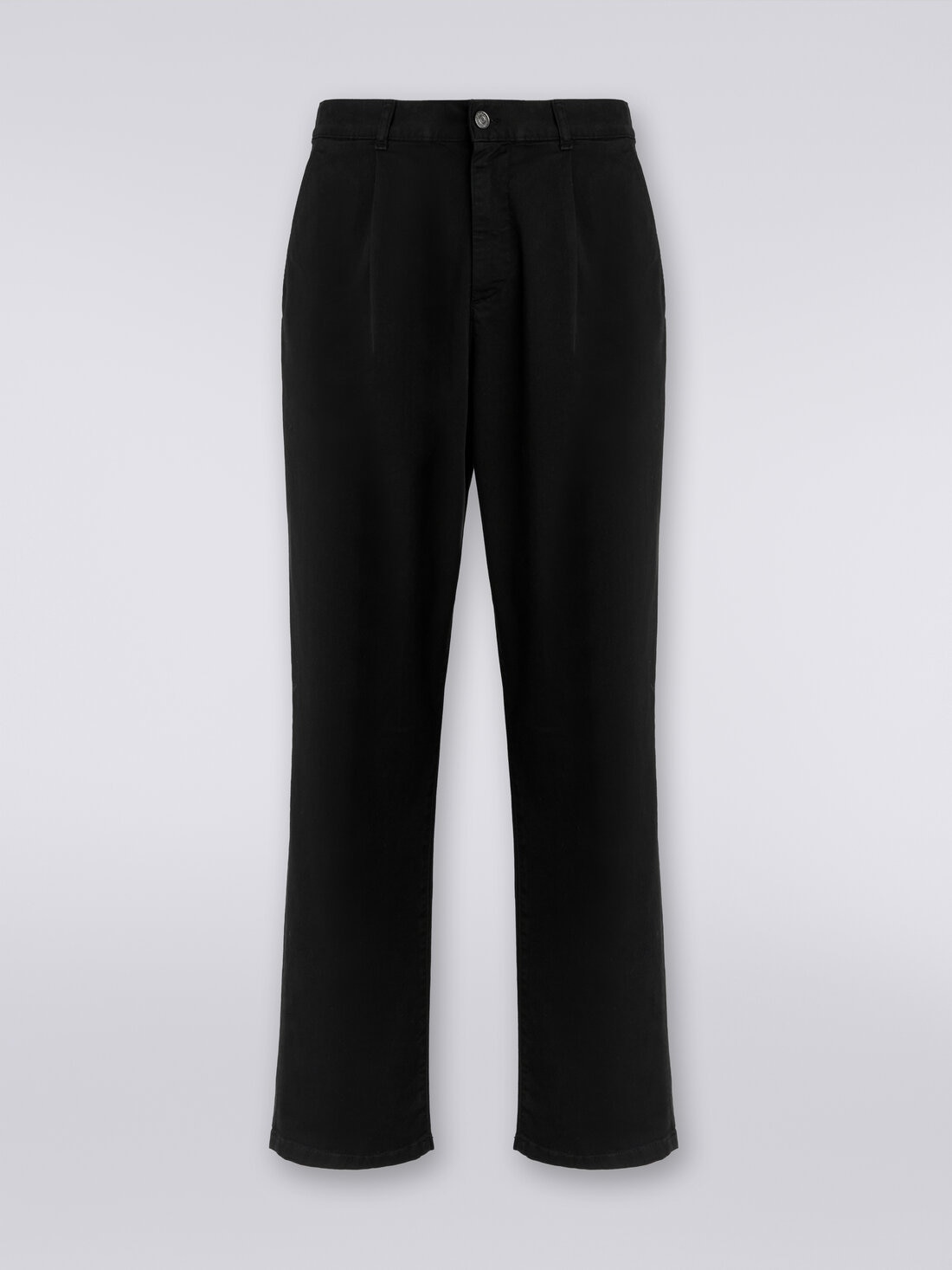 Cotton chino trousers , White, Black & Beige - US23WI0QBW00QG93911 - 0