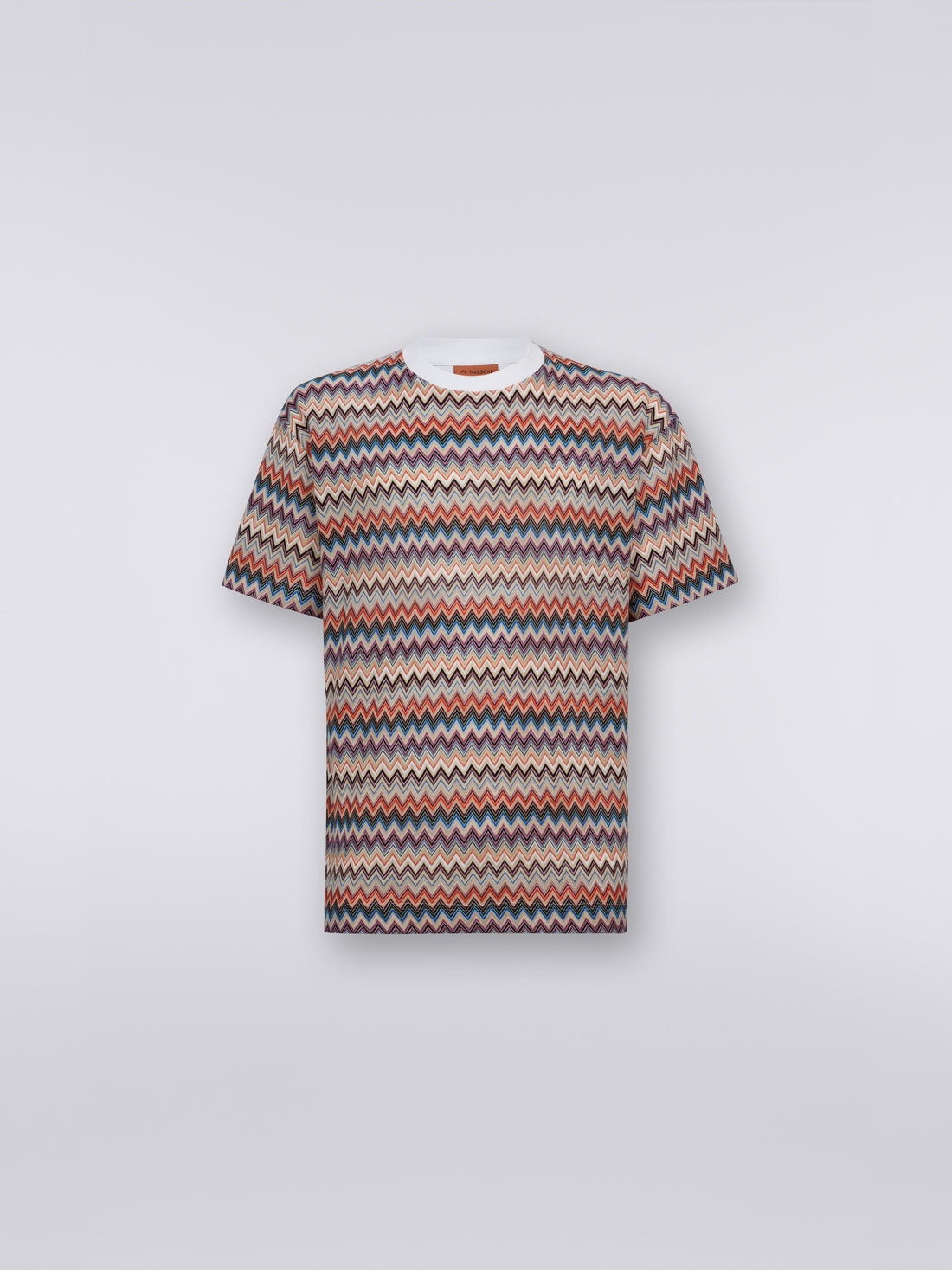 crew-neck Missoni Cotton viscose White | and T-shirt chevron