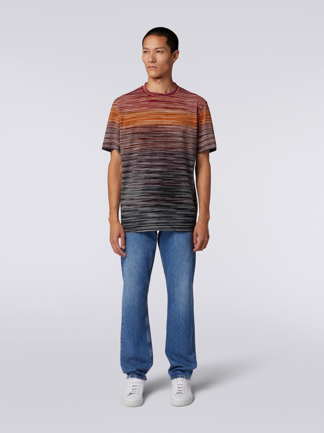 Slub cotton jersey T-shirt , Multicoloured  - US23WL07BJ00E5SM8Z1 - 1