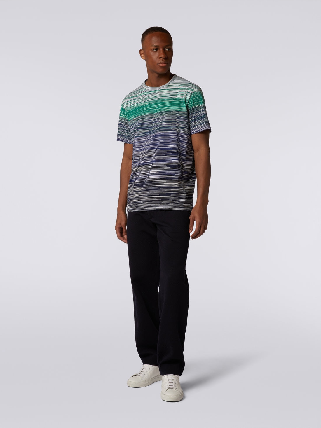 Slub cotton jersey T-shirt, Multicoloured  - US23WL07BJ00E5SM8Z2 - 1
