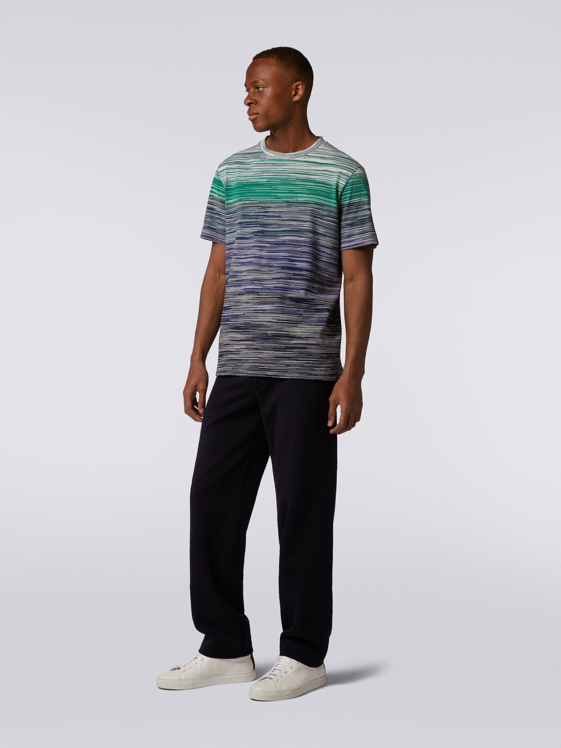 Slub cotton jersey T-shirt, Multicoloured  - US23WL07BJ00E5SM8Z2 - 2