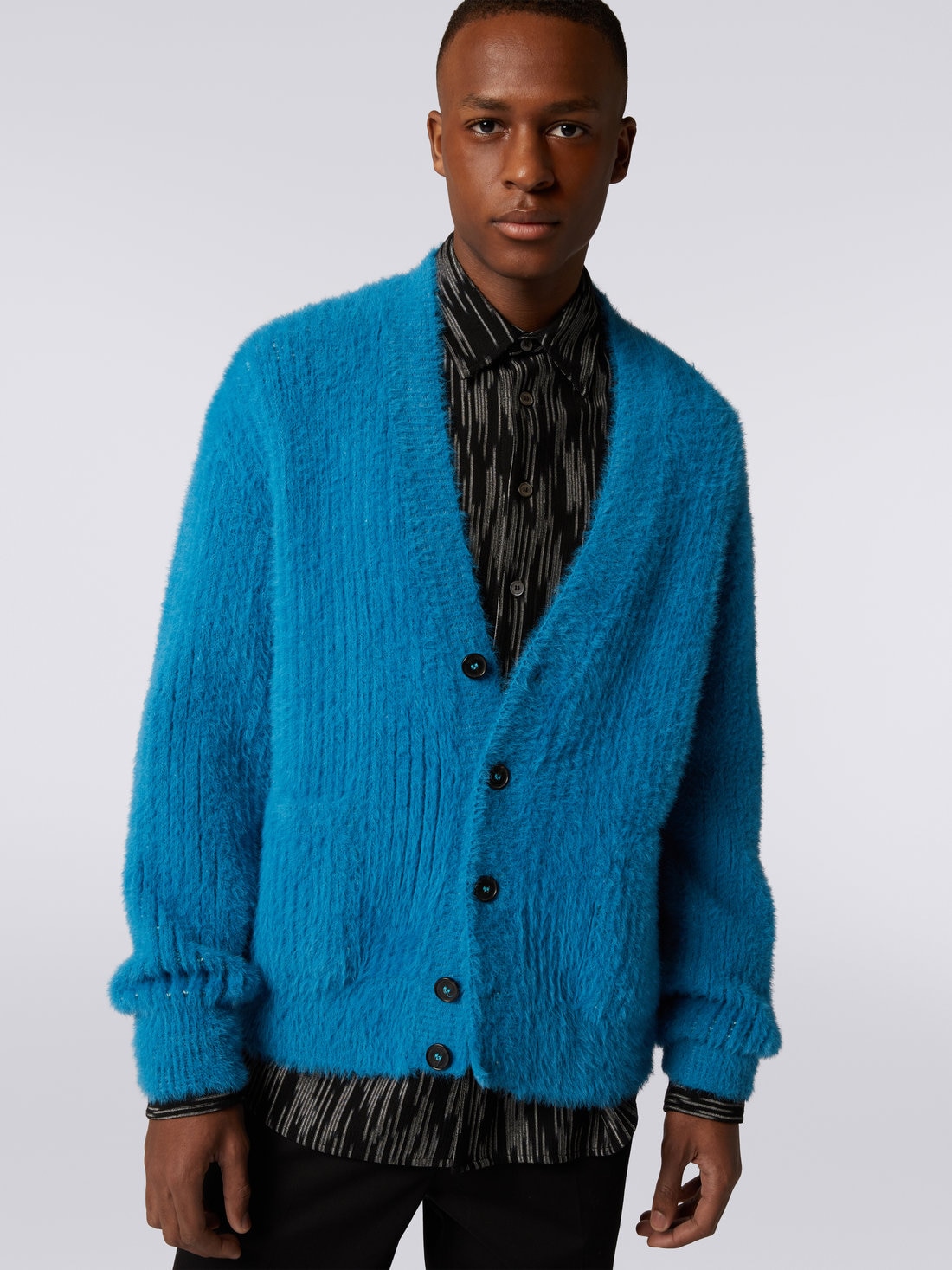 Wool blend English ribbed cardigan Multicoloured Missoni