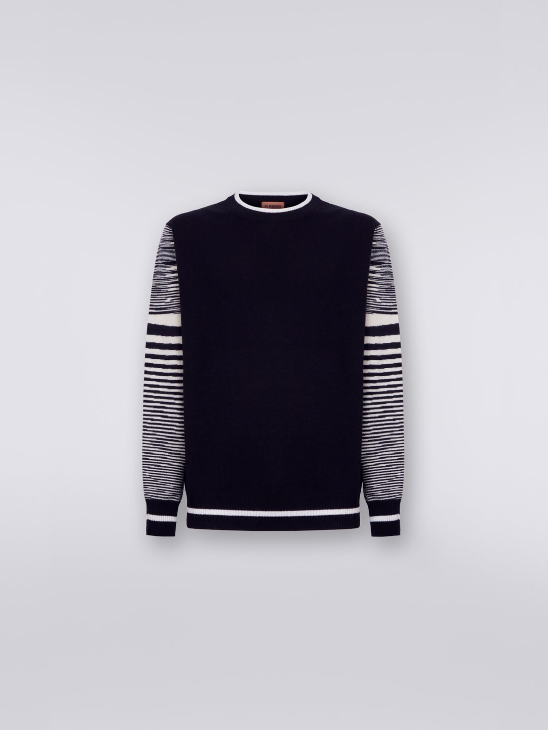 Kaschmirpullover mit Rundhalsausschnitt, Schwarz    - 8051575930447 - 0