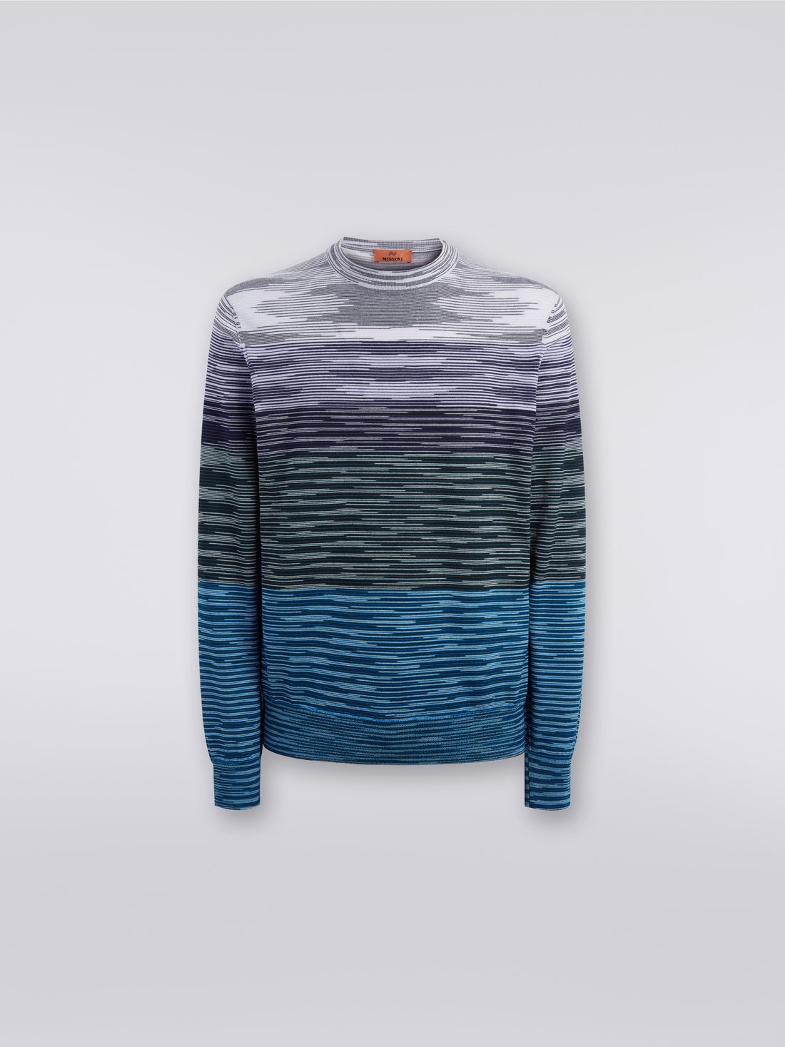 M Missoni Pullover girocollo in lana fiammata