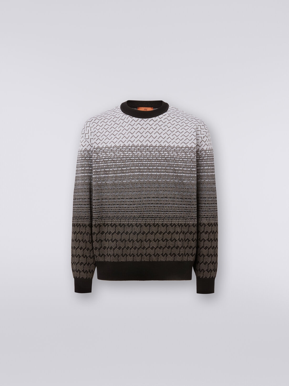 M Missoni Pullover girocollo in lana e cotone