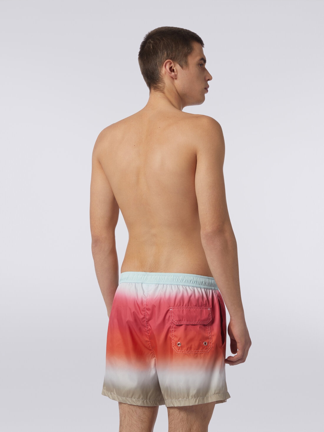 Boxer de bain avec imprimé dégradé, Multicolore  - US24SP00BW00S5SM997 - 3