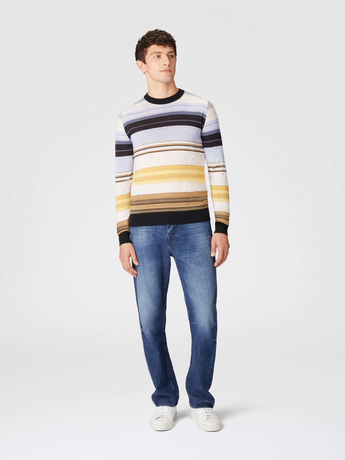 Wool turtleneck sweater, Multicoloured  - US24WN0NBK039TSM9H4 - 1