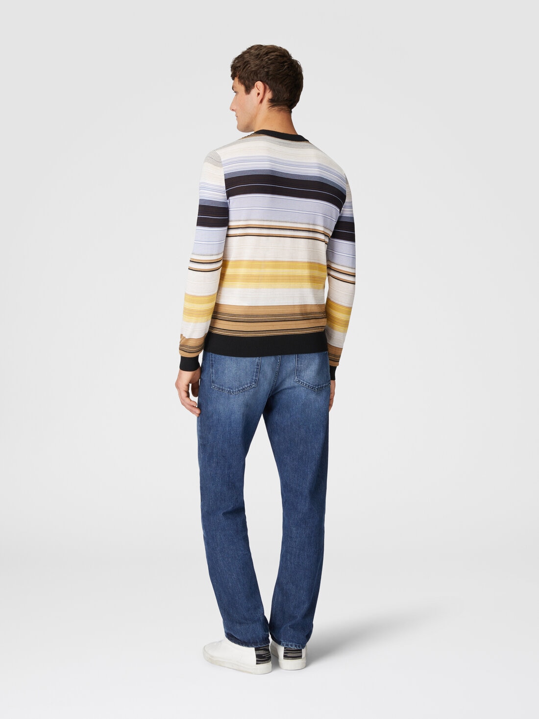 Wool turtleneck sweater, Multicoloured  - US24WN0NBK039TSM9H4 - 2