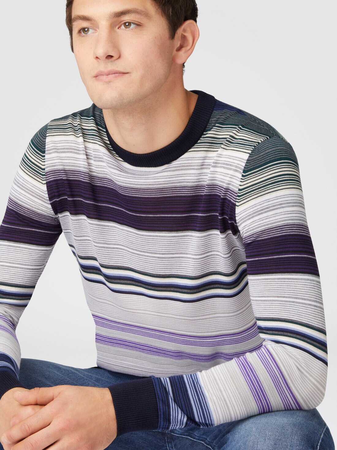 Wollpullover mit Rollkragen, Mehrfarbig  - US24WN0NBK039TSM9H5 - 3