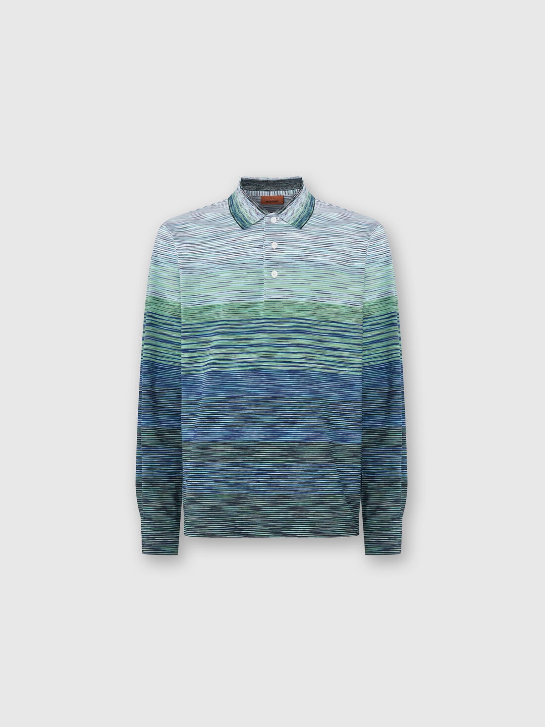 vintage MISSONI SPORT border polo shirt | NOIR ONLINE