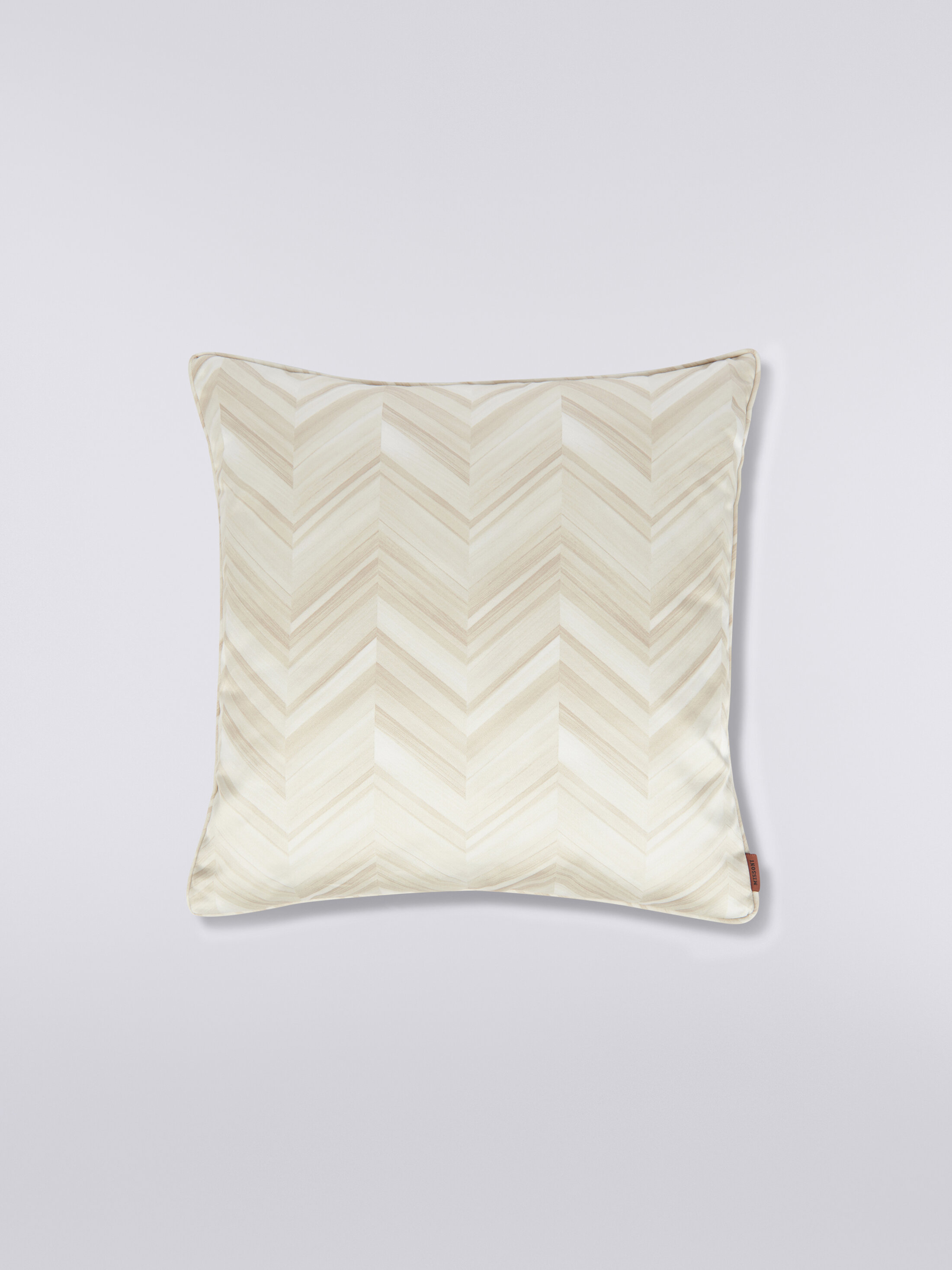 Missoni Layers 40x40 Cm Cotton Sateen Chevron Cushion In White