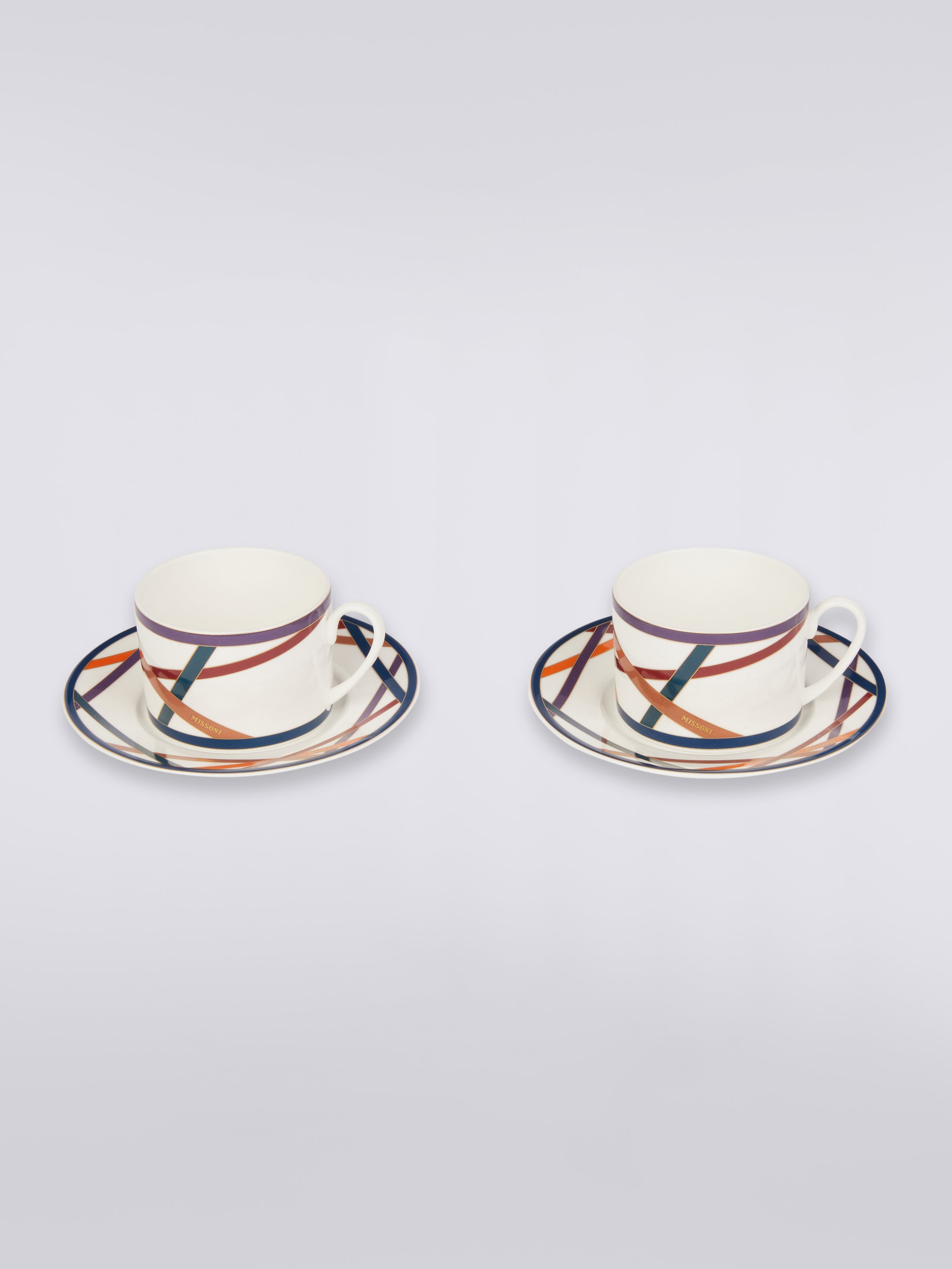 Nastri Set of 2 tea cups & saucers