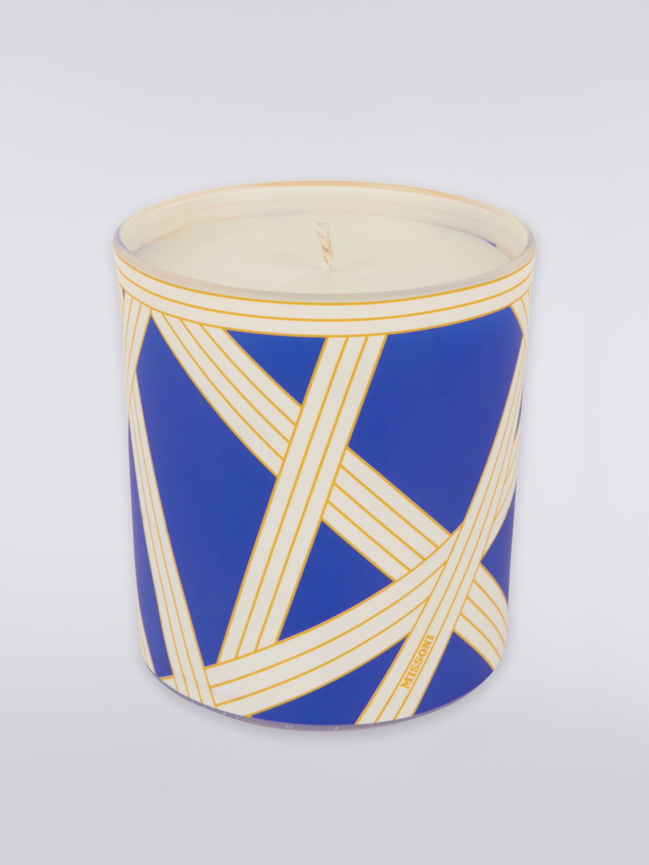 Missoni Home Nastri Scented Candle In White,blue