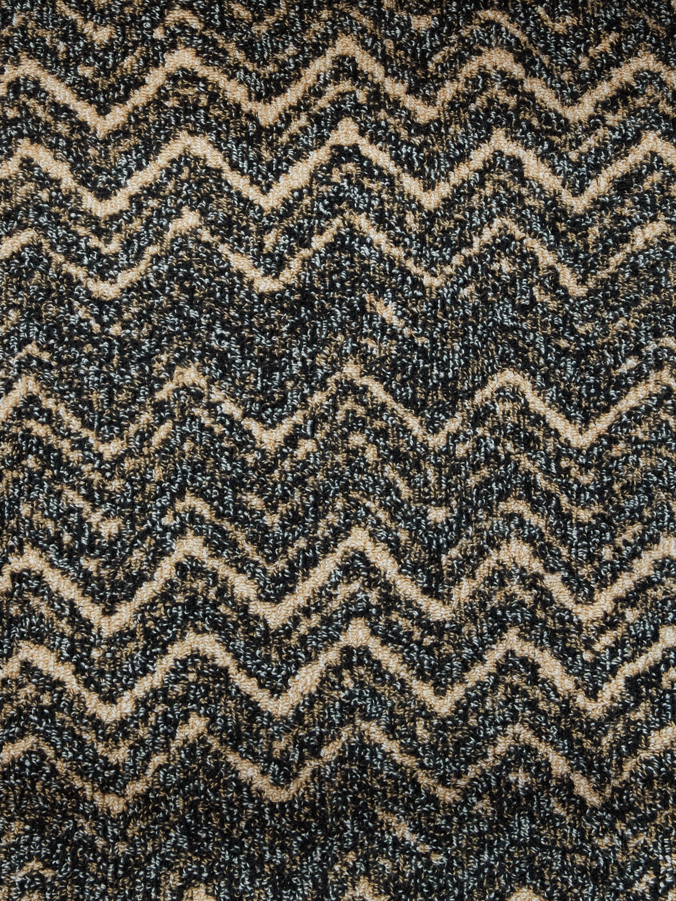 MISSONI リバーシブルコート 44 総柄 Azul cotton terry chevron bathrobe Brown | Missoni