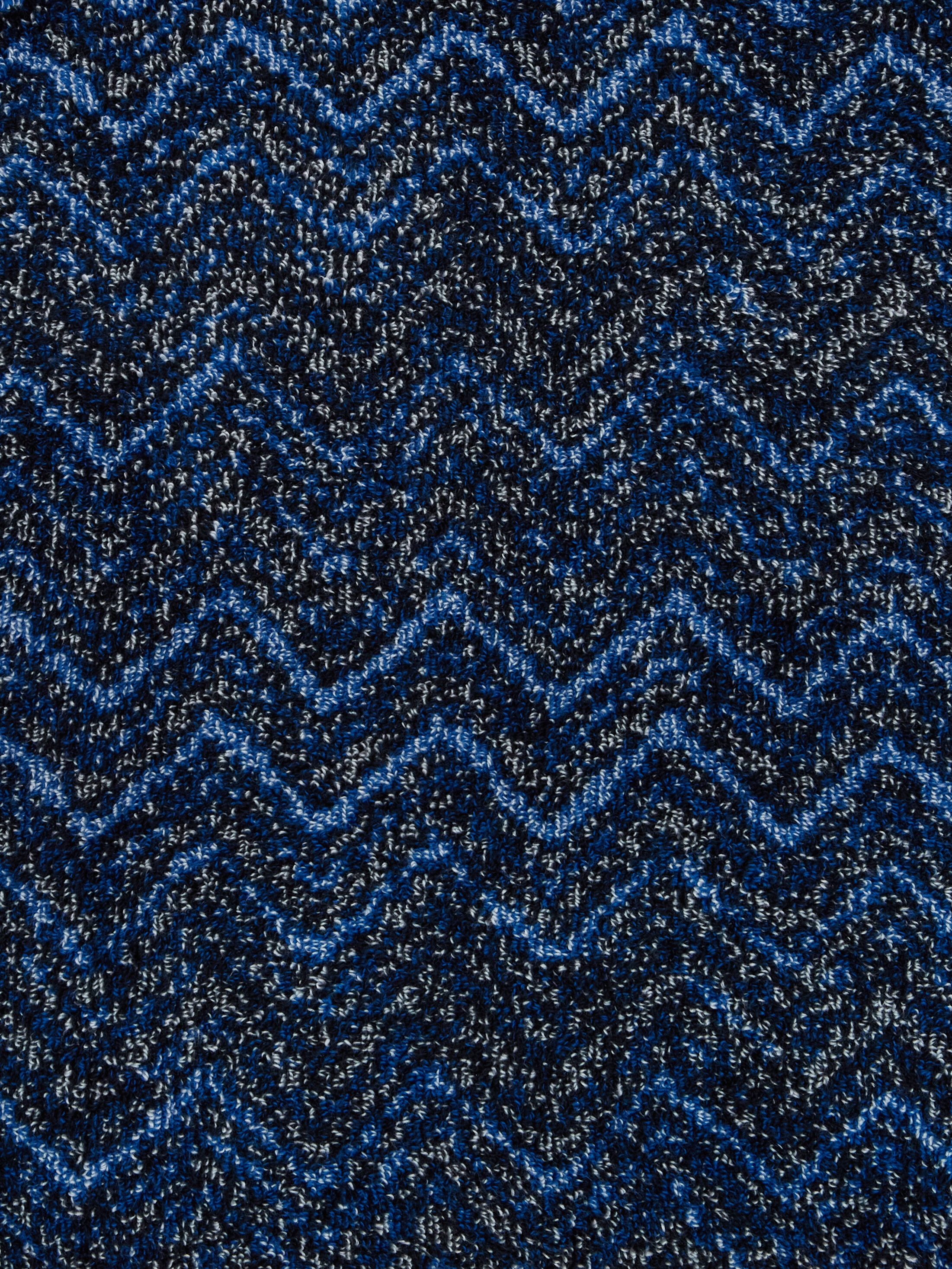 Azul cotton terry chevron bathrobe