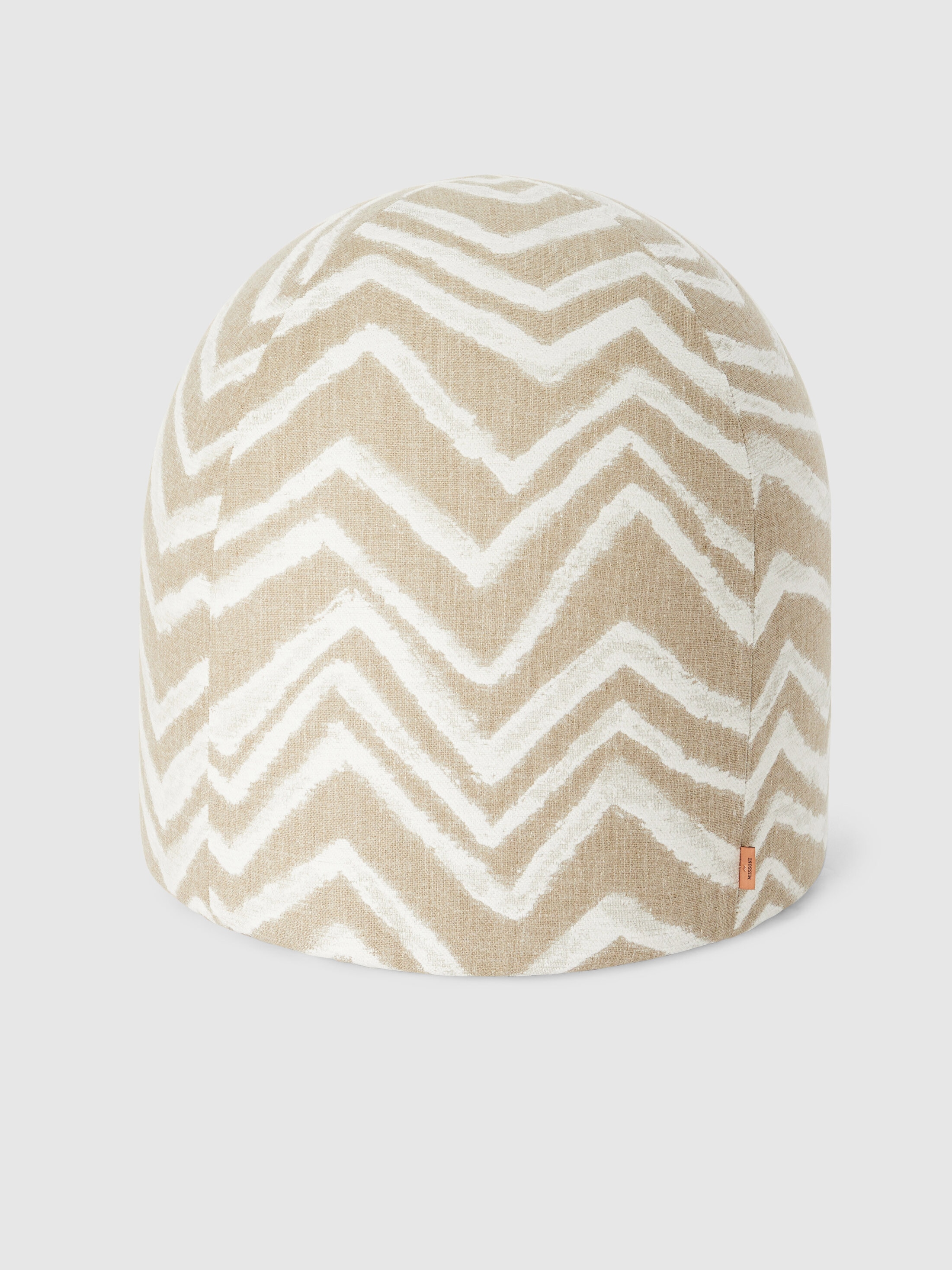 Missoni Graffiti Indoor Panettone Pouf 50x50 Cm With Zig Zag Pattern