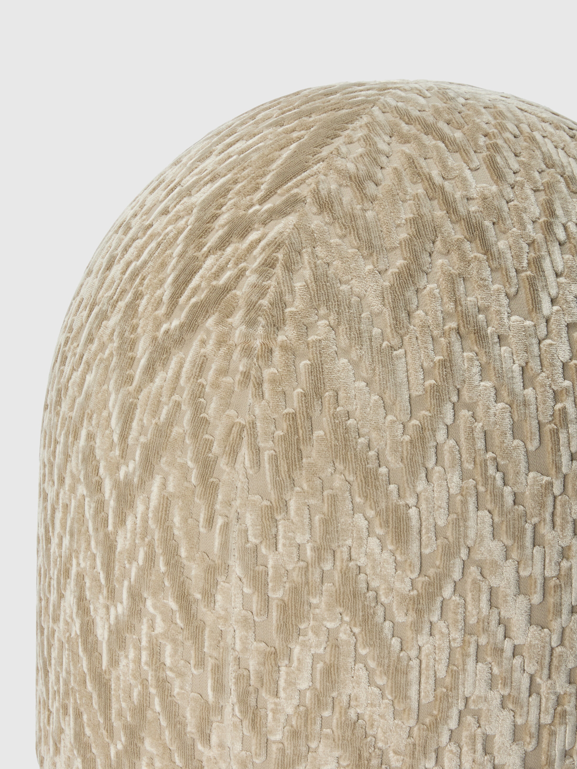 Fossile viscose and cotton pouf 50x50 cm