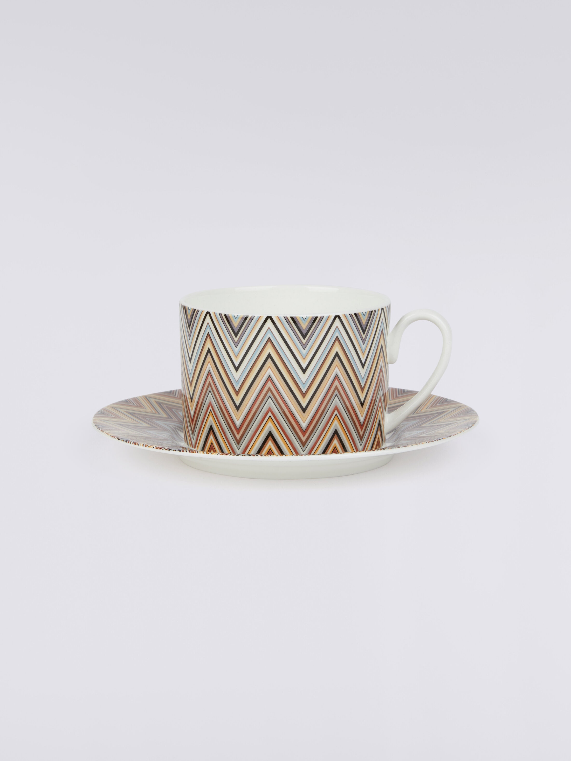 Zigzag Jarris Set of 6 tea cups & saucers Red | Missoni
